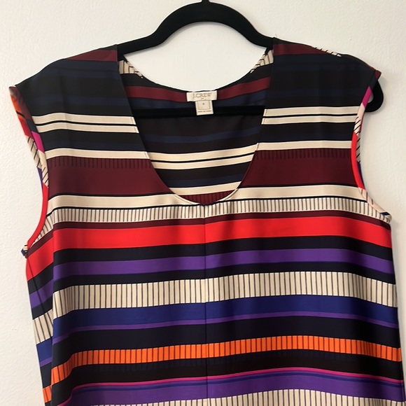 J.Crew Striped Silky Tank Size 4 - Picture 2 of 7
